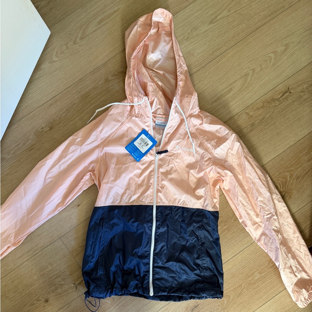 Columbia Pink and Navy Windbreaker for Women